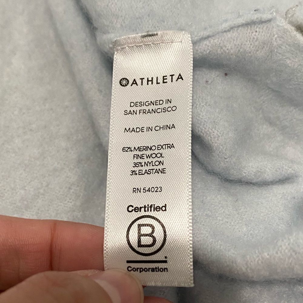 Athleta Transit Pullover Turtle Neck Sweater Meri… - image 8